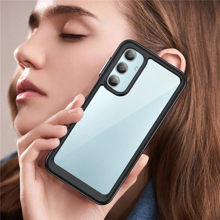 For Samsung Galaxy M35 5G Shockproof Case TPU +Acrylic Protective Clear Phone Cover