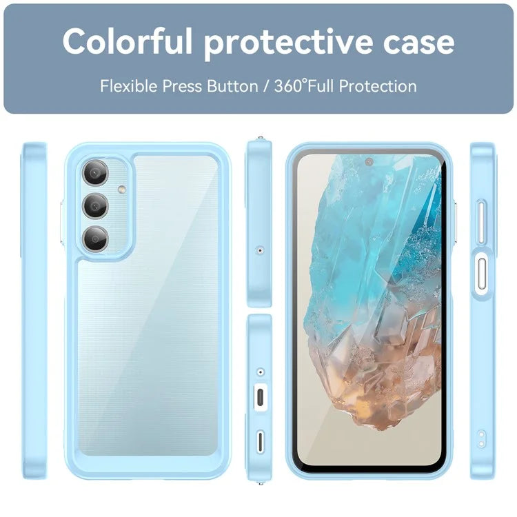 For Samsung Galaxy M35 5G Shockproof Case TPU +Acrylic Protective Clear Phone Cover