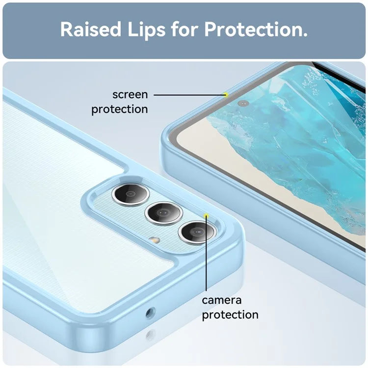 For Samsung Galaxy M35 5G Shockproof Case TPU +Acrylic Protective Clear Phone Cover
