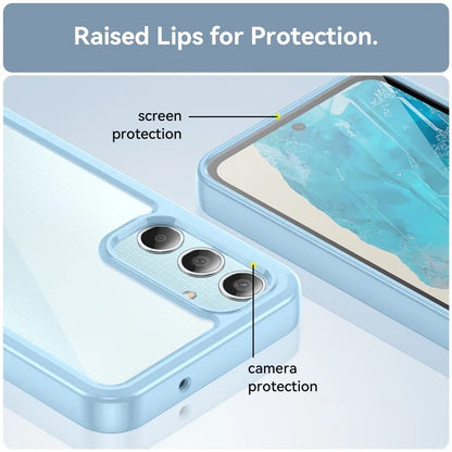 For Samsung Galaxy M35 5G Shockproof Case TPU +Acrylic Protective Clear Phone Cover