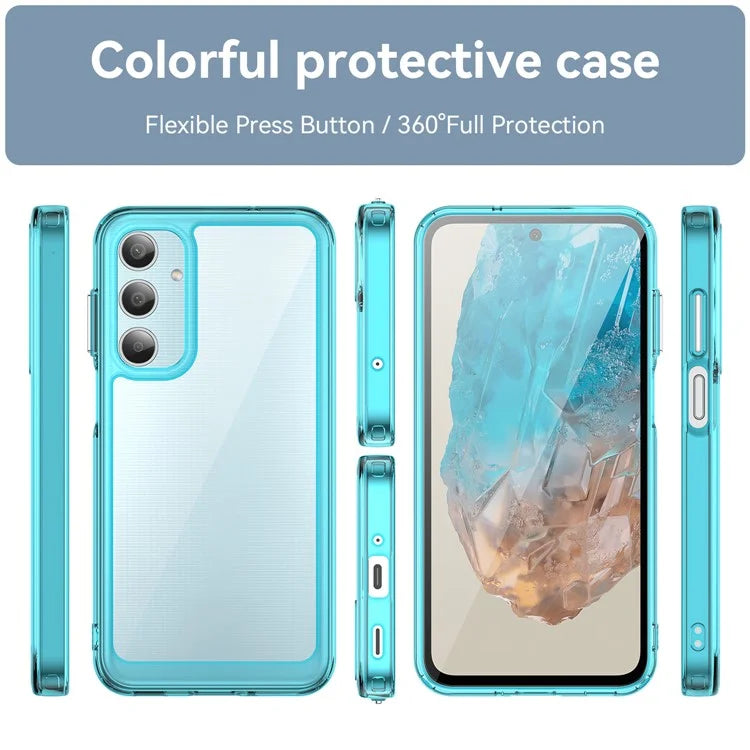 For Samsung Galaxy M35 5G Shockproof Case TPU +Acrylic Protective Clear Phone Cover