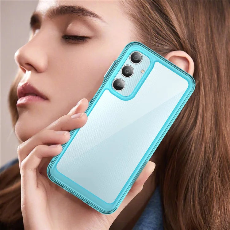For Samsung Galaxy M35 5G Shockproof Case TPU +Acrylic Protective Clear Phone Cover