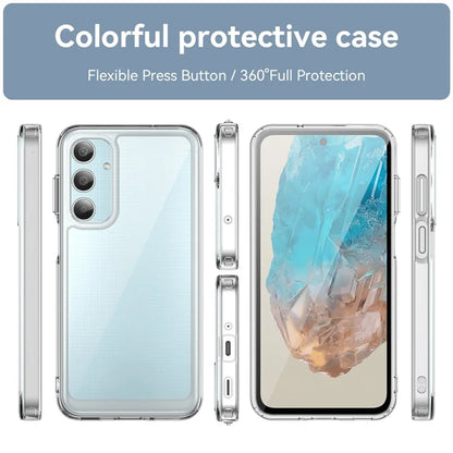 For Samsung Galaxy M35 5G Shockproof Case TPU +Acrylic Protective Clear Phone Cover
