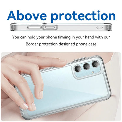 For Samsung Galaxy M35 5G Shockproof Case TPU +Acrylic Protective Clear Phone Cover