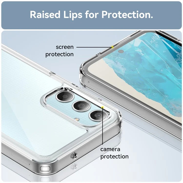For Samsung Galaxy M35 5G Shockproof Case TPU +Acrylic Protective Clear Phone Cover