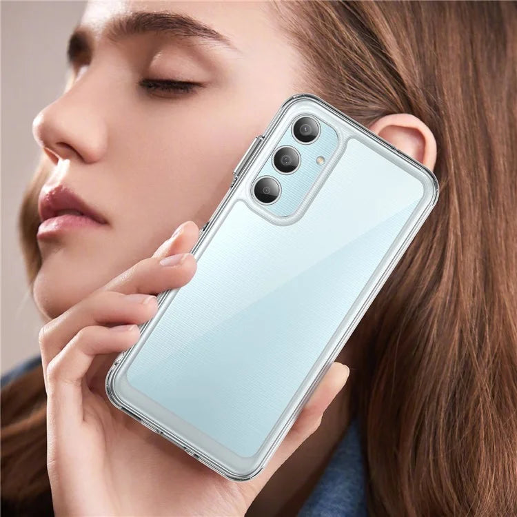 For Samsung Galaxy M35 5G Shockproof Case TPU +Acrylic Protective Clear Phone Cover