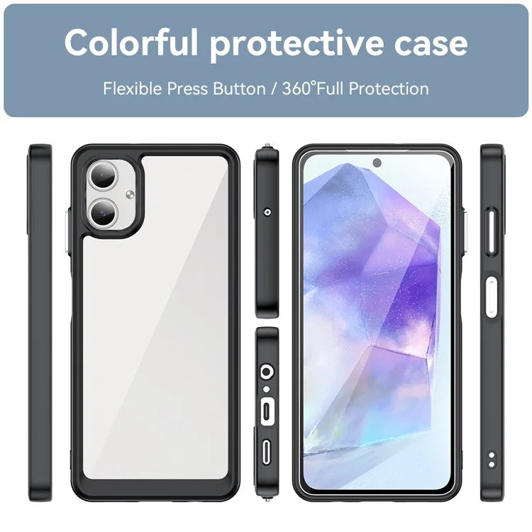 For Samsung Galaxy A06 Shockproof Case TPU +Acrylic Protective Clear Phone Cover