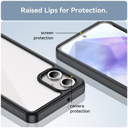 For Samsung Galaxy A06 Shockproof Case TPU +Acrylic Protective Clear Phone Cover