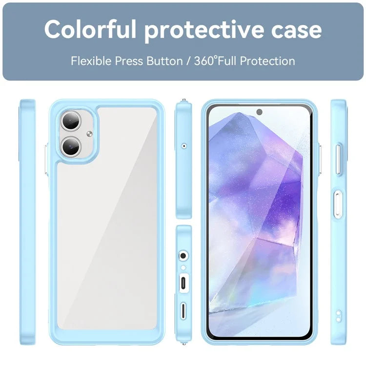 For Samsung Galaxy A06 Shockproof Case TPU +Acrylic Protective Clear Phone Cover