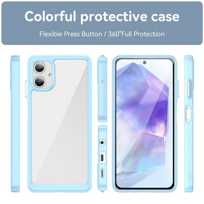For Samsung Galaxy A06 Shockproof Case TPU +Acrylic Protective Clear Phone Cover
