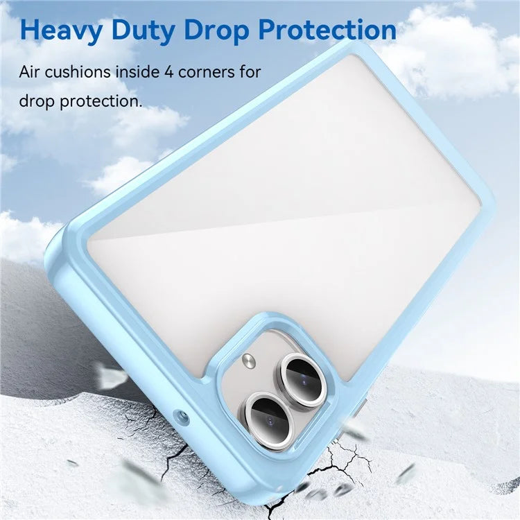 For Samsung Galaxy A06 Shockproof Case TPU +Acrylic Protective Clear Phone Cover
