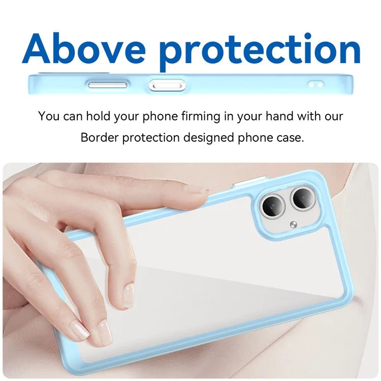 For Samsung Galaxy A06 Shockproof Case TPU +Acrylic Protective Clear Phone Cover