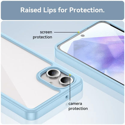 For Samsung Galaxy A06 Shockproof Case TPU +Acrylic Protective Clear Phone Cover