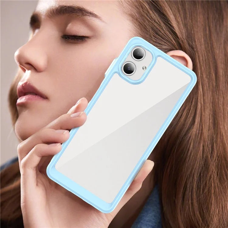For Samsung Galaxy A06 Shockproof Case TPU +Acrylic Protective Clear Phone Cover