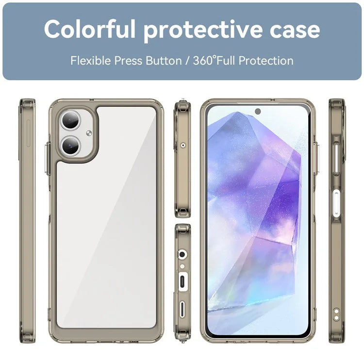 For Samsung Galaxy A06 Shockproof Case TPU +Acrylic Protective Clear Phone Cover