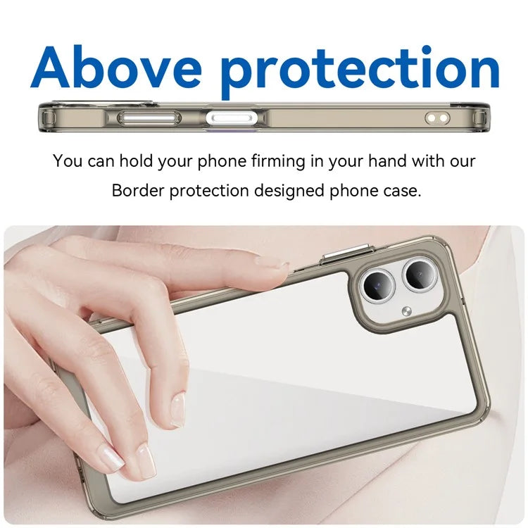 For Samsung Galaxy A06 Shockproof Case TPU +Acrylic Protective Clear Phone Cover