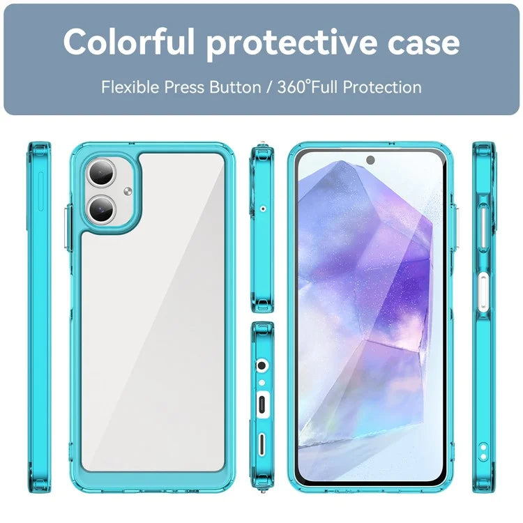 For Samsung Galaxy A06 Shockproof Case TPU +Acrylic Protective Clear Phone Cover