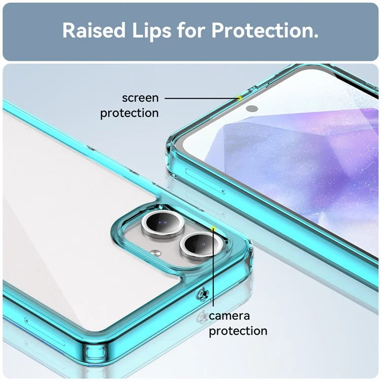 For Samsung Galaxy A06 Shockproof Case TPU +Acrylic Protective Clear Phone Cover