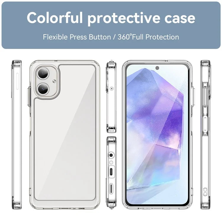 For Samsung Galaxy A06 Shockproof Case TPU +Acrylic Protective Clear Phone Cover