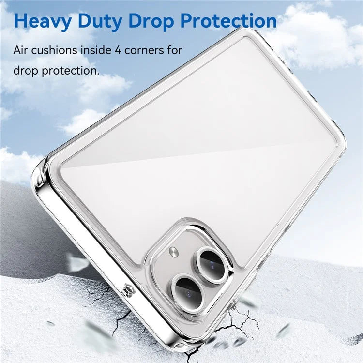 For Samsung Galaxy A06 Shockproof Case TPU +Acrylic Protective Clear Phone Cover