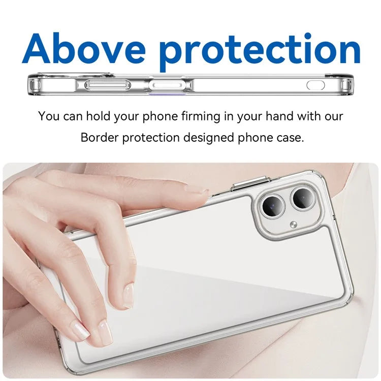 For Samsung Galaxy A06 Shockproof Case TPU +Acrylic Protective Clear Phone Cover