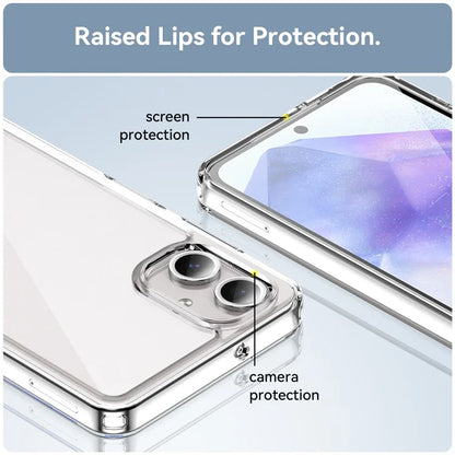 For Samsung Galaxy A06 Shockproof Case TPU +Acrylic Protective Clear Phone Cover