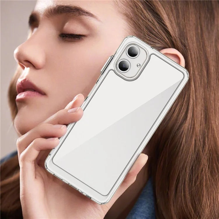 For Samsung Galaxy A06 Shockproof Case TPU +Acrylic Protective Clear Phone Cover