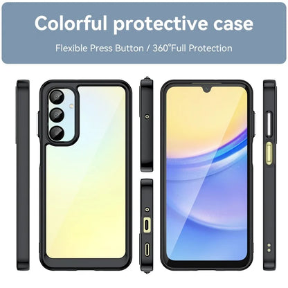 For Samsung Galaxy A16 5G Shockproof Case TPU +Acrylic Protective Clear Phone Cover