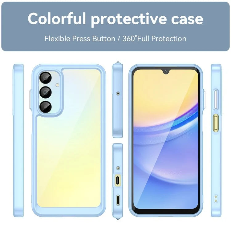 For Samsung Galaxy A16 5G Shockproof Case TPU +Acrylic Protective Clear Phone Cover