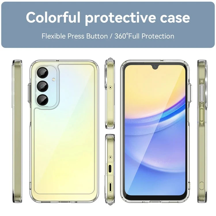 For Samsung Galaxy A16 5G Shockproof Case TPU +Acrylic Protective Clear Phone Cover