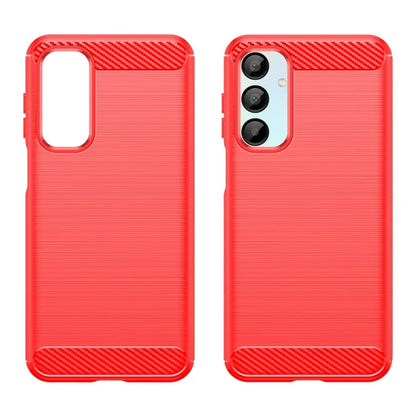 For Samsung Galaxy A16 5G Case Carbon Fiber Texture TPU Brushed Phone Cover