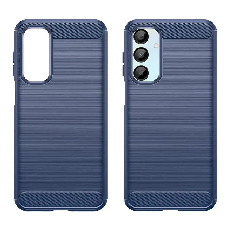 For Samsung Galaxy A16 5G Case Carbon Fiber Texture TPU Brushed Phone Cover