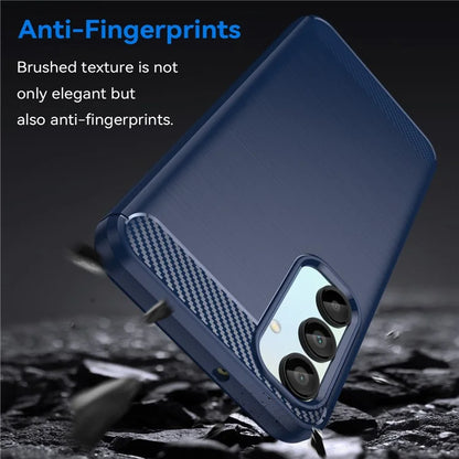 For Samsung Galaxy A16 5G Case Carbon Fiber Texture TPU Brushed Phone Cover