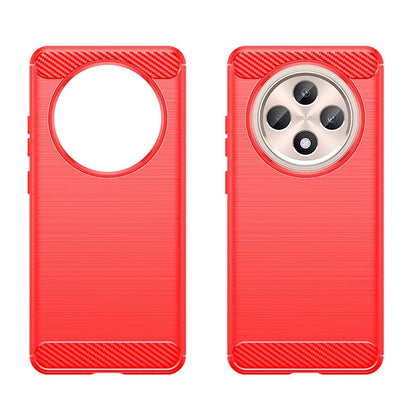 For Oppo Reno12 F 4G / Reno12 F 5G Case Carbon Fiber Texture TPU Brushed Phone Cover