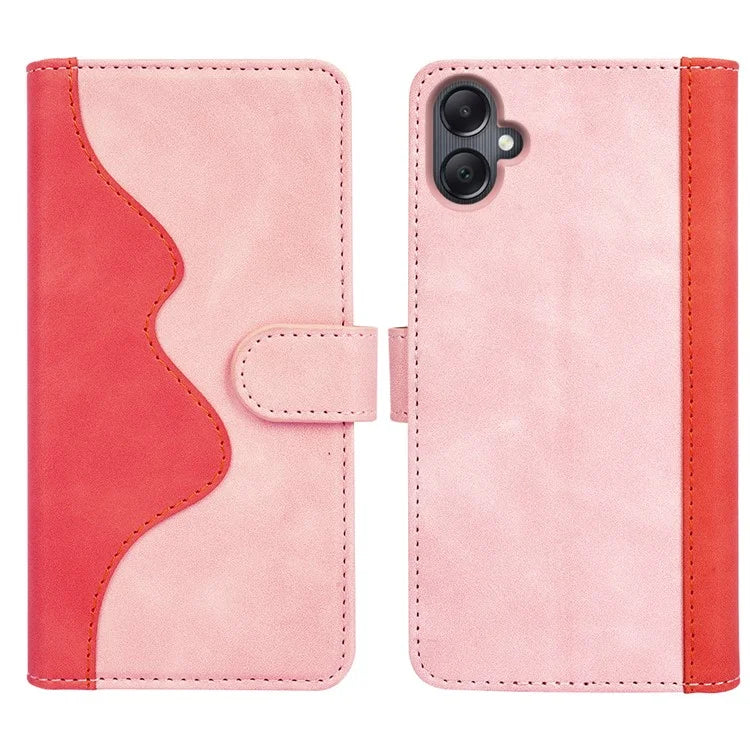 For Samsung Galaxy A06 Wallet Case Leather Phone Cover Splicing Color