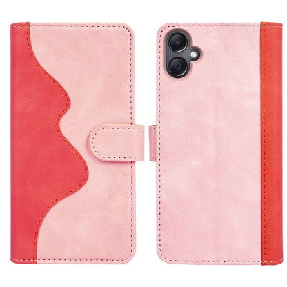 For Samsung Galaxy A06 Wallet Case Leather Phone Cover Splicing Color