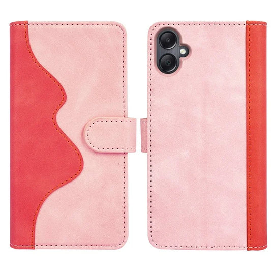 For Samsung Galaxy A06 Wallet Case Leather Phone Cover Splicing Color