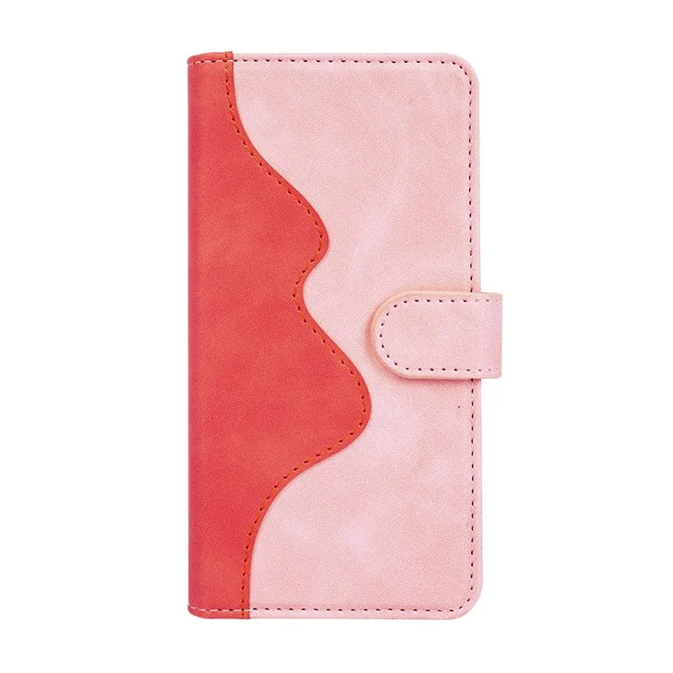 For Samsung Galaxy A06 Wallet Case Leather Phone Cover Splicing Color