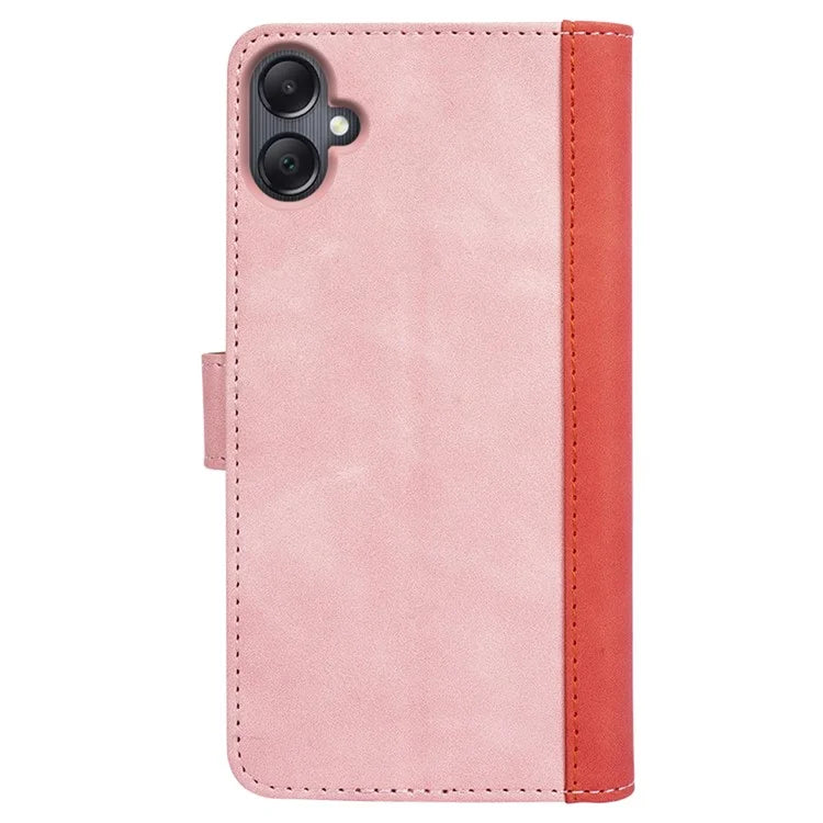 For Samsung Galaxy A06 Wallet Case Leather Phone Cover Splicing Color