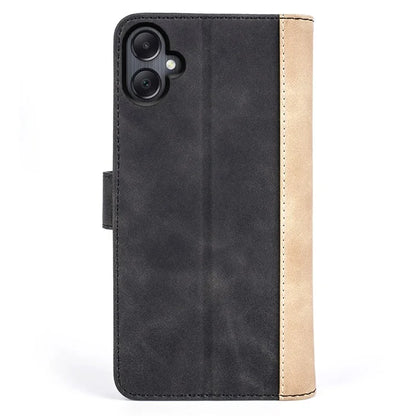 For Samsung Galaxy A06 Wallet Case Leather Phone Cover Splicing Color