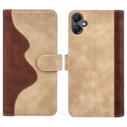 For Samsung Galaxy A06 Wallet Case Leather Phone Cover Splicing Color