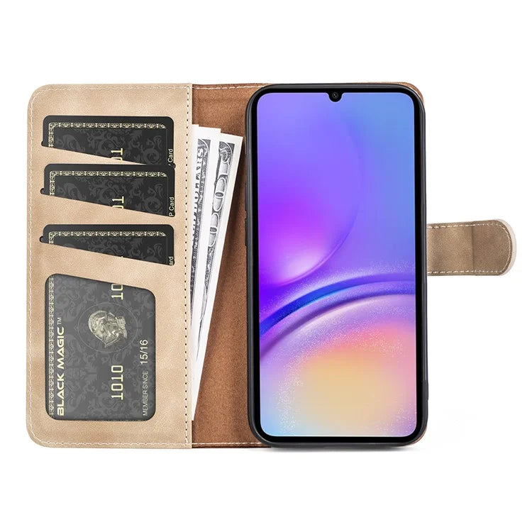 For Samsung Galaxy A06 Wallet Case Leather Phone Cover Splicing Color