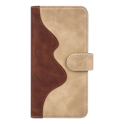 For Samsung Galaxy A06 Wallet Case Leather Phone Cover Splicing Color