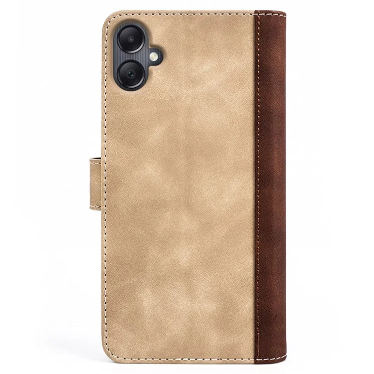 For Samsung Galaxy A06 Wallet Case Leather Phone Cover Splicing Color