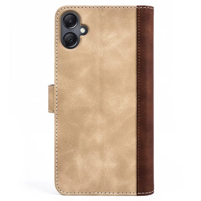 For Samsung Galaxy A06 Wallet Case Leather Phone Cover Splicing Color