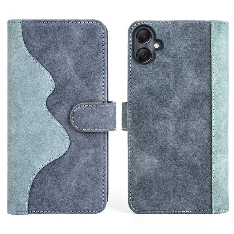 For Samsung Galaxy A06 Wallet Case Leather Phone Cover Splicing Color