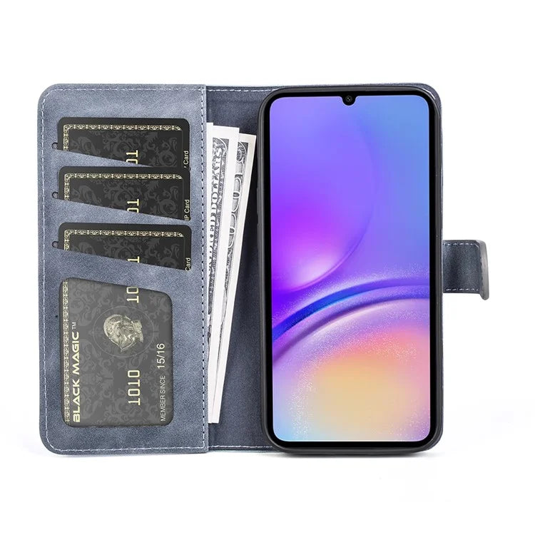 For Samsung Galaxy A06 Wallet Case Leather Phone Cover Splicing Color