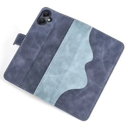 For Samsung Galaxy A06 Wallet Case Leather Phone Cover Splicing Color