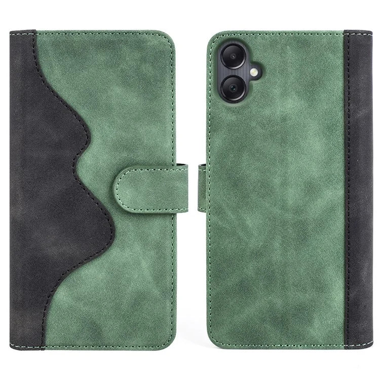 For Samsung Galaxy A06 Wallet Case Leather Phone Cover Splicing Color