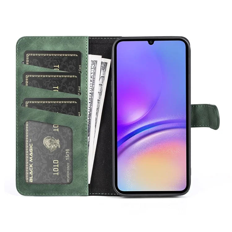 For Samsung Galaxy A06 Wallet Case Leather Phone Cover Splicing Color